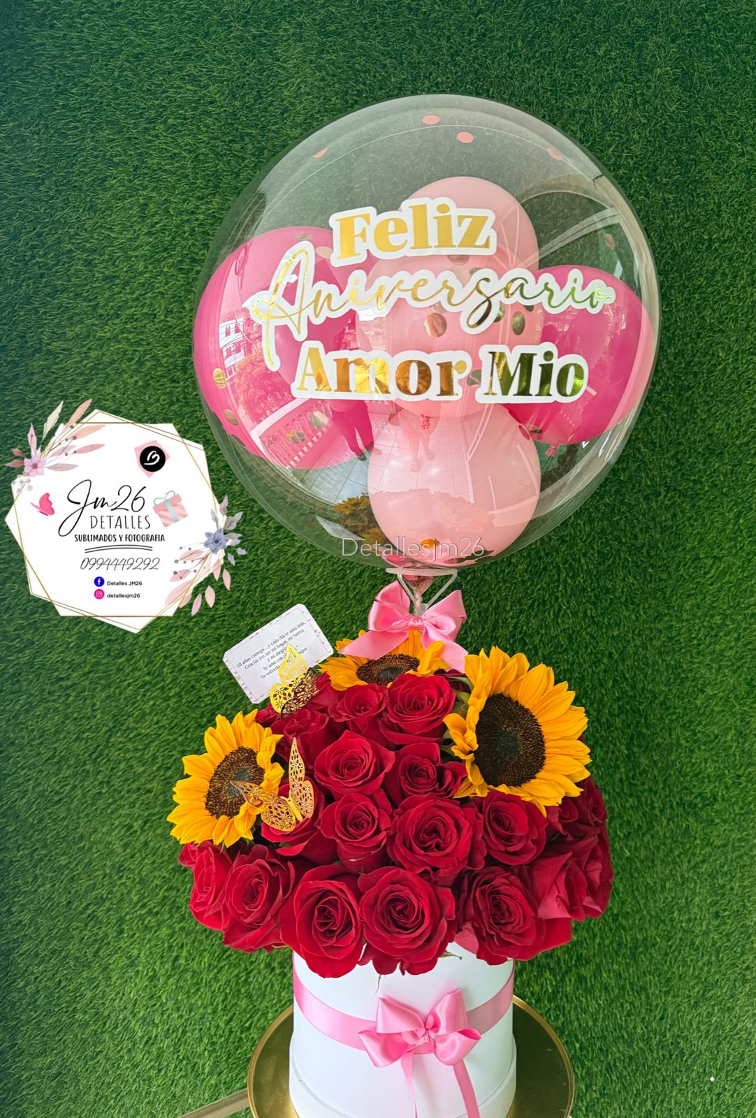 Rosas y girasoles 🌻