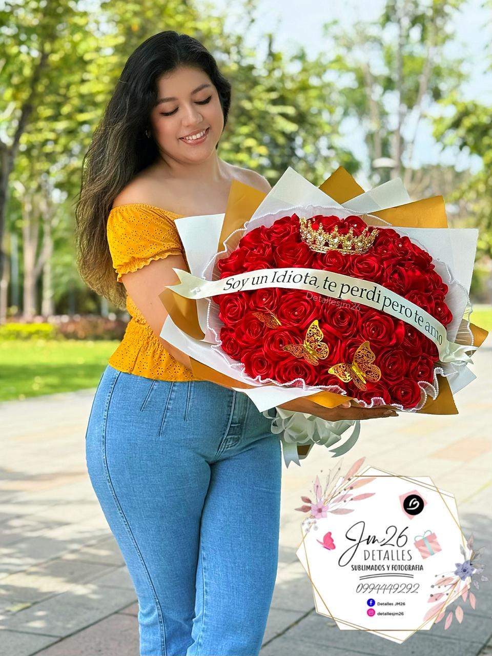 Buchón rosas eternas
