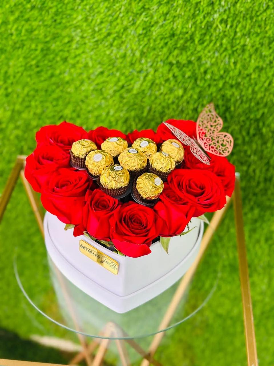 Corazon de rosas y ferreros